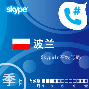 skypein在线号码波兰季卡