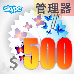 点击购买skype管理器500美元充值卡